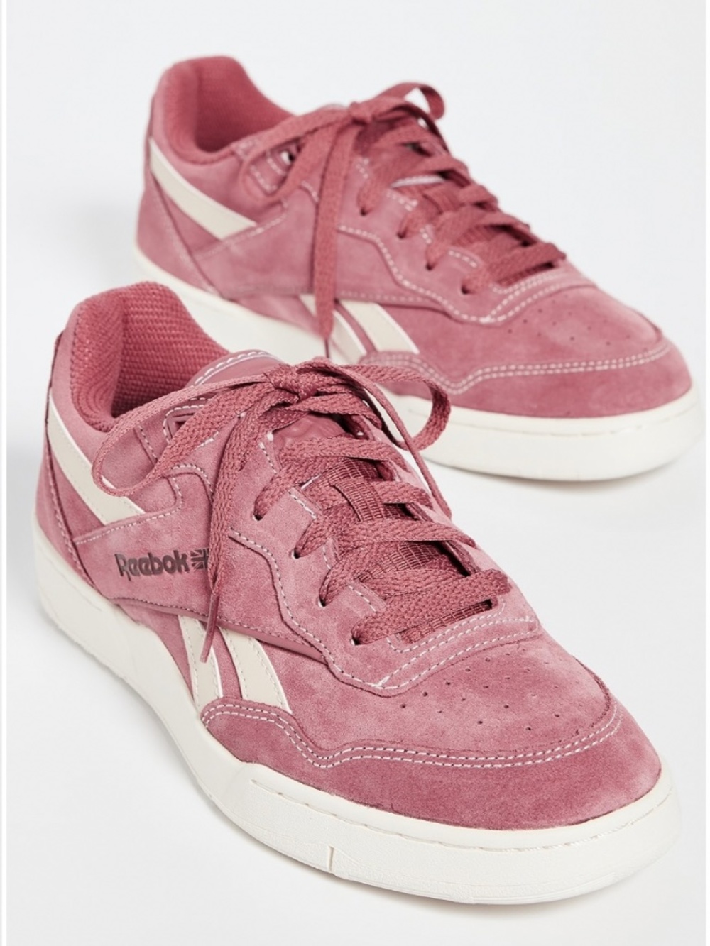 NWOB Reebok Women’s BB 4000 II Suede Sneakers in Sedona Rose/Stucco Size 7.5
